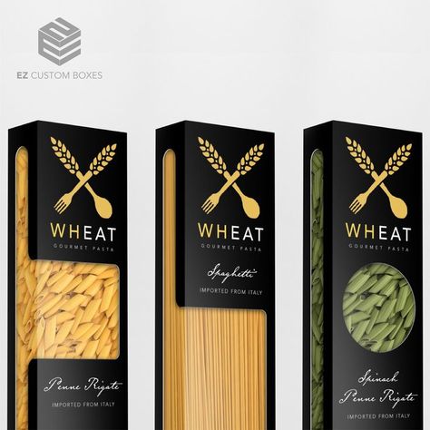 Pasta Packaging Design, Italian Packaging, Pasta Packaging, Pasta Box, Gourmet Pasta, Glass Shelves Decor, Furniture Design Sketches, Baking Packaging, Packaging Template Design