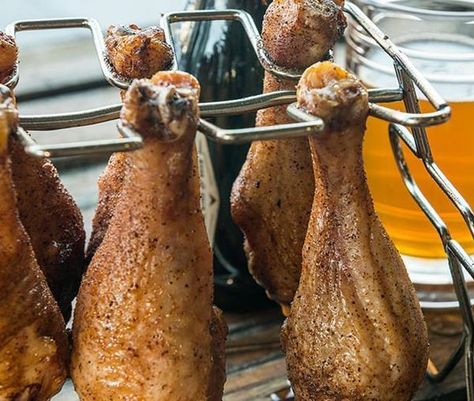 BBQ Chicken Drumsticks | Traeger Grills Traeger Drumsticks, Grilled Drumsticks, Traeger Chicken, Banana Dog Treat Recipe, Traeger Cooking, Bbq Chicken Drumsticks, Traeger Grill Recipes, Bbq Chicken Thighs, Traeger Recipes