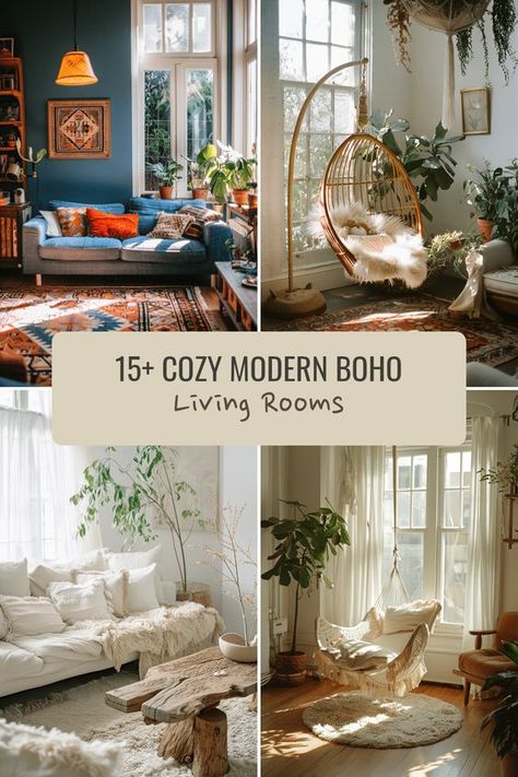 Boho Reading Room Ideas, Modern Boho Living Room Inspiration, Boho Living Room Minimalist, Small Boho Living Room, Boho Family Room, Minimalist Boho Living Room, Modern Boho Living Room Ideas, Chic Boho Living Room, Boho Living Rooms