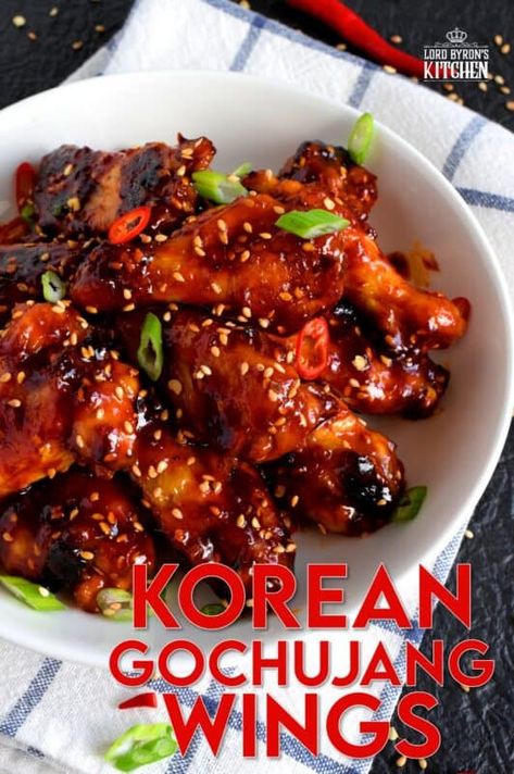 Baked Korean Chicken Wings, Gochujang Bbq Sauce, Korean Wing Sauce, Korean Wings Recipe, Gochujang Wings, Korean Chicken Wings Recipe, Gochujang Chicken Wings, Korean Gochujang Chicken, Korean Bbq Wings