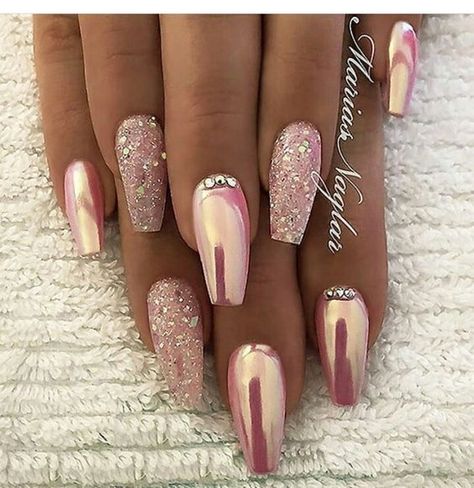 Smart Nail, Smart Nails, Nail Art Designs Images, Gold Nail, Her Nails, Winter Nail Art, Nail Designs Glitter, Coffin Nails Designs, Fancy Nails