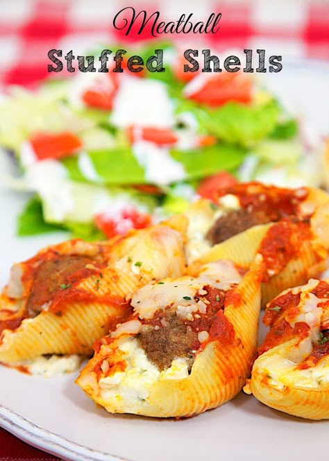 Pasta Shells Stuffed, Shells Stuffed, Chicken Stuffed Shells, Pasta Casserole Recipes, Stuffed Shells Ricotta, Shells Recipe, Filled Pasta, Recipe Beef, Pasta Shells