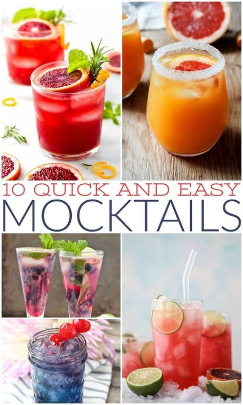 Ocean Mocktails, Mamma Mia Mocktails, Easy Mocktails, Virgin Cocktails, Easy Mocktail Recipes, Virgin Drinks, Fun Drink Recipe, Alcohol Free Drinks, Mocktail Recipes