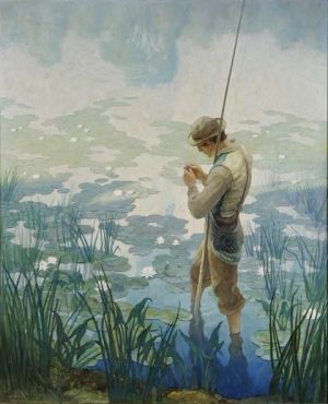 N C Wyeth, Jamie Wyeth, Nc Wyeth, Walden Pond, American Painters, Art Mom, Illustrative Art, Master Paintings, Artwork Inspiration