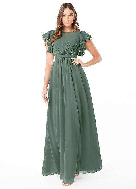 Azazie Daphne Modest Bridesmaid Dresses | Azazie Pink Modest Bridesmaid Dresses, Modest Bridesmaid Dresses With Sleeves, Modest Bridesmaid Dresses Long, Bridesmaid Dress Color, Bridesmaid Dresses Azazie, Chiffon Long Dress, Daphne Dress, Azazie Dresses, Bridesmaid Dresses With Sleeves