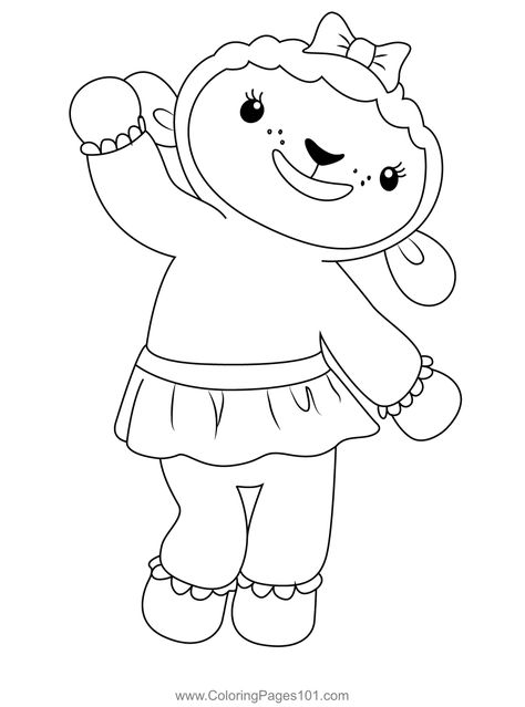 The Lambie Coloring Page Doc Mcstuffins Coloring Pages, Printables Free Kids, Doc Mcstuffins, Organization Printables, Free Kids, Printable Coloring, Printable Coloring Pages, Coloring Pages For Kids, Coloring Page