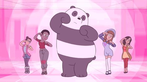 Panda Pop, Gif Kpop, Panda Gif, Bear Gif, We Bare Bears Wallpapers, Doodle Cartoon, We Bear, We Bare Bears, Bare Bears