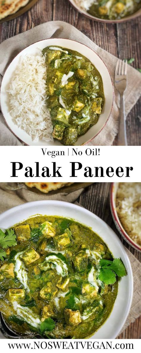 Vegan Palak Paneer, Saag Paneer Recipe, Methi Paneer, Metabolism Reset, Saag Paneer, Beans Recipes, Indian Curries, Aloo Gobi, Vindaloo