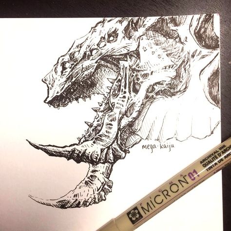 Monster Sketch, Dinosaur Sketch, Kaiju Design, J Scott Campbell, Dinosaur Drawing, Graphisches Design, Dinosaur Illustration, Dragon Sketch, Scott Campbell