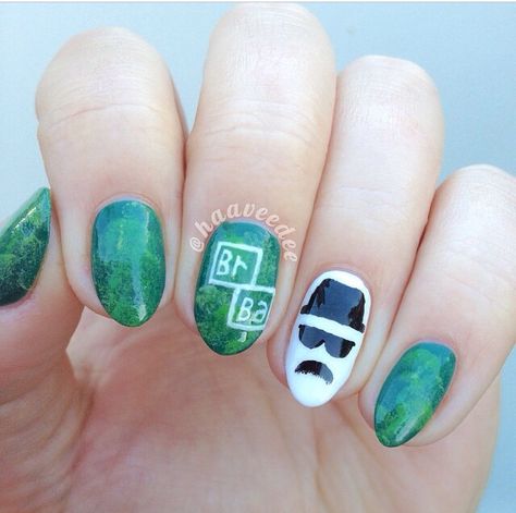 Breaking Bad Nails, Bad Nails, Simple Nail Designs, Breaking Bad, From Instagram, Simple Nails, Serie Tv, Nail Ideas, Cute Nails