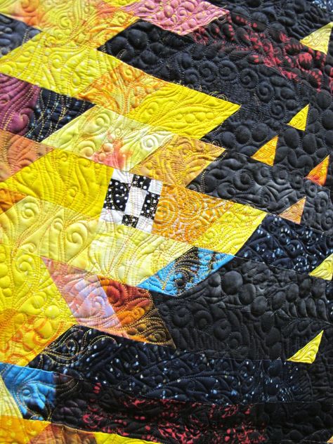 Landscape Art Quilts, Modern Quilting, Star Quilt Blocks, Quilting Inspiration, Contemporary Quilts, Star Quilt, Quilt Ideas, Pattern Blocks, Quilt Inspiration