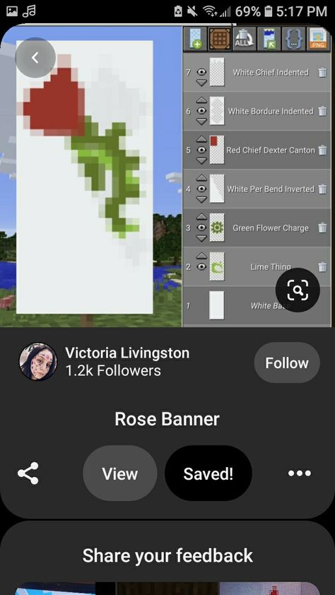 Minecraft Flower Banner Designs, Flower Banner Minecraft, Cute Banner Designs Minecraft, Banner Minecraft Tutorials, Minecraft Staircase, Mc Banner, Minecraft Fountain, Minecraft Banner Patterns, Banner Patterns