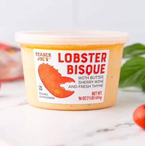 This *viral* Trader Joe's Lobster Bisque Pasta recipe really lives up to the hype! It's creamy, decadent, and requires MINIMAL effort! Does it get much better than that?! This Trader Joe's pasta dish is perfect for date night and easy enough for EVERY night! This Trader Joe's viral pasta recipe is one everyone will love. It's an easy Trader Joe's dinner recipe and can be made in less than 30 minutes. You can use Trader Joe's shrimp in this easy recipe as well. Trader Joe's Pasta, Pasta Lobster, Trader Joes Meal Planning, Viral Pasta, Lobster Dishes, Sherry Wine, Trader Joes Recipes, Lobster Bisque, Crockpot Breakfast