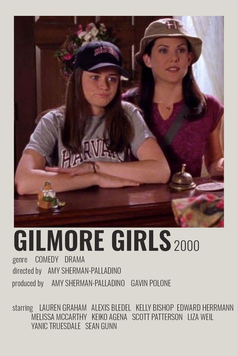 Gilmore Girls Lorelai And Rory, Gilmore Girls Movie, Collage Autumn, Gilmore Girls Poster, Lorelai And Rory, Gilmore Girls Lorelai, Luke And Lorelai, Scott Patterson, Amy Sherman Palladino