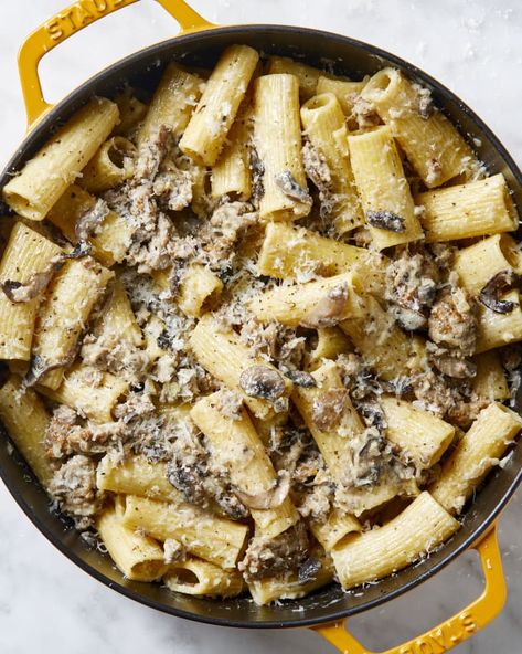 Pasta alla Norcina Recipe (Creamy Pasta with Sausage) | The Kitchn Creamy Pasta With Sausage, Creamy Italian Sausage Pasta, Creamy White Wine Sauce, Pasta With Sausage, Italian Sausage Pasta, White Wine Sauce, Sausage Patty, Homemade Sausage, Sausage Pasta