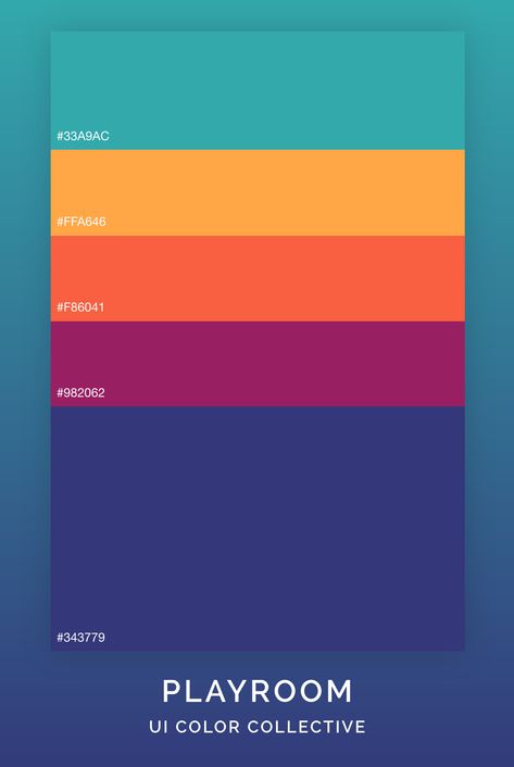 Ux Design Color Palette, Graphic Design Color Schemes, Colorful Color Scheme, Color Scheme Graphic Design, Graphic Color Palette, Ux Color Palette, Ui Color Palette, Playroom Color Scheme, Graphic Design Color Palette