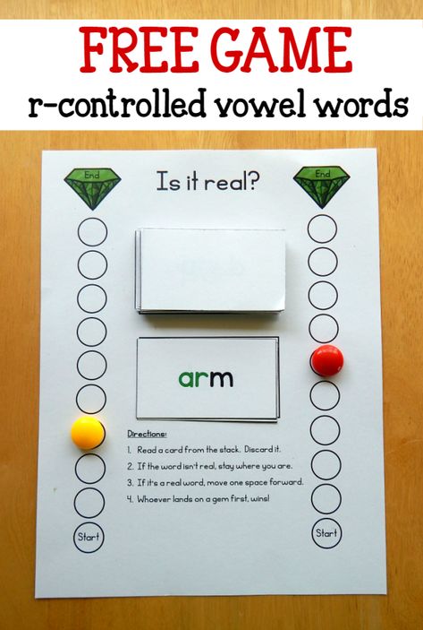 Free game for  words with r controlled vowels Vowel R Activities, Tricky Word Games, Free Winter Printables, R Controlled Vowels Activities, R Controlled Vowels, Wilson Reading, The Measured Mom, Measured Mom, Winter Printables