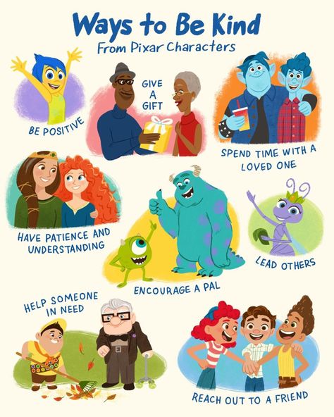 Monster Theme Classroom, Disney Themed Classroom, Be Kind To One Another, Disney Classroom, World Kindness Day, Pixar Characters, To Be Kind, Preschool Classroom, Disney Quotes