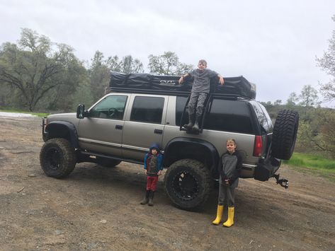 Chevy Overland Truck, Tactical Suburban, Chevy Suburban Camping, Overland Tahoe, Overland Suburban, Suburban Overland, 4x4 Suburban, Suburban Camper, Obs Suburban