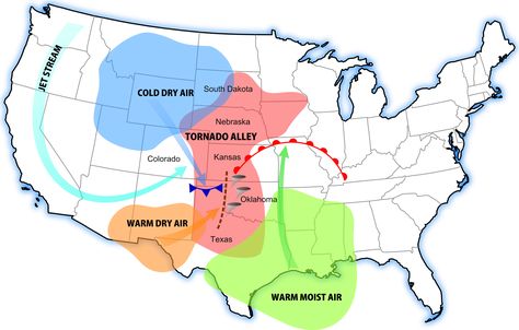 Tornadoes can be the most destructive storm systems in the world. Here's what we know about them. Tornado Alley, Kid Science, Weather Map, Weather News, Wind Energy, Meteorology, Severe Weather, Earth Science, Us Map