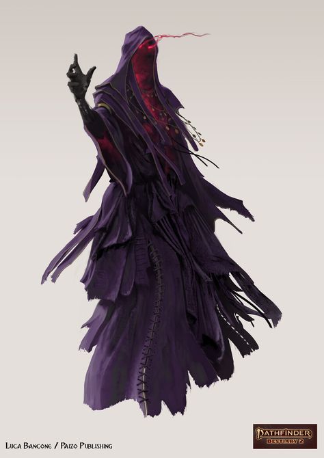 ArtStation - Pathfinder 2e - Bestiary 2 Creature, Luca Bancone Wraith Dnd 5e, Wraith Monster Art, Dnd Wraith Art, Wraith Creature, Wraith Fantasy Art, Dnd Wraith, Form Of Dread Dnd, Wraith Concept Art, Lich Character Design