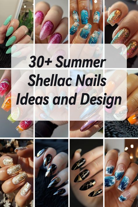 Discover 30+ summer shellac nail ideas and designs for long-lasting, glossy perfection! Shellac nails offer durability and shine, making them ideal for all your summer activities. Choose from vibrant shades, tropical themes, or subtle, elegant designs that stay chip-free for weeks. Whether you’re going for a beach vacation or a summer wedding, these Shellac designs will keep your nails looking fresh! Shalak Nail Ideas, Shellac Nails Ideas, Summer Shellac Nails, Shellac Nail Ideas, Summer Shellac, Shellac Nails Summer, Shellac Designs, Shellac Nail Art, Shellac Nails