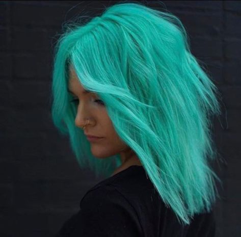 Neon Hair Color, Dyed Hair Care, Half Dyed Hair, Short Dyed Hair, Brunette Ombre, Pulp Riot Hair Color, Vivid Hair Color, Bold Hair Color, Pulp Riot Hair