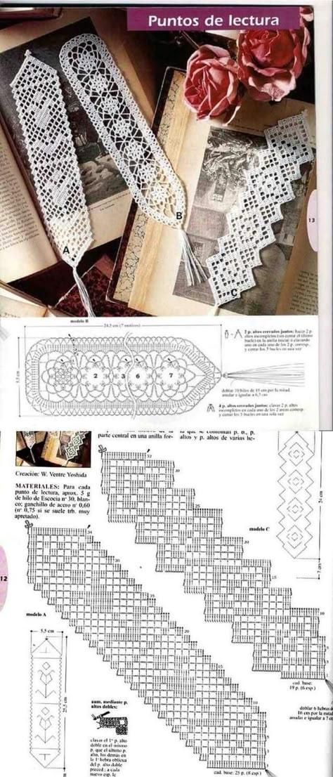 Borders Crochet, Edging Crochet, Crochet Edging Pattern, Háčkované Lemy, Crochet Edgings, Crochet Bookmark Pattern, Crochet Bookmark, Crochet Doily Diagram, Crochet Book