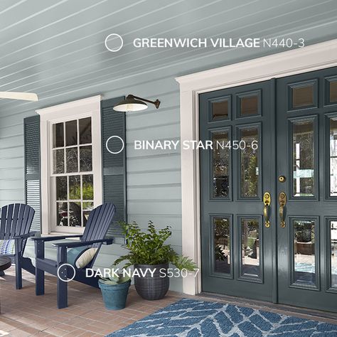 Behr - Color Trends 2019 Small Ranch House Exterior Colors, Light Coastal Blue Paint Colors, Front Door Colors With Light Blue Siding, Pastel Blue Exterior House Colors, Costal Blue House Exterior, Greenish Blue Exterior House Colors, Home Bunch Interior Design Ideas, Sherman Williams Exterior House Paint Colors, Front Door Colors For Light Blue House