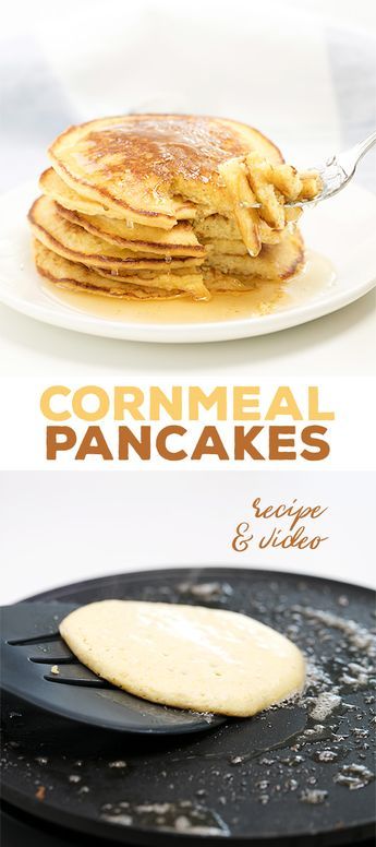 These gluten free cornmeal pancakes have a really lovely texture and enough flavor that they scarcely need much syrup or butter for serving. Gluten Free Cornmeal Pancakes, Breakfast Casserole With Eggs, Dinner Pancakes, Cornmeal Recipes, Cornmeal Pancakes, Gluten Free On A Shoestring, Fodmap Breakfast, Pancakes For Dinner, Gluten Free Breakfast Recipes