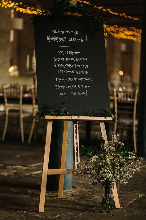 Chalk Board Sign Signage Signs The Arches Halifax Wedding Paul Joseph Photography #ChalkBoard #WeddingSign #WeddingSignage #WeddingSigns #Wedding Chalk Menu, Wedding Chalk, How To Make Something, Signage Signs, Wedding Chalkboard Signs, Chalk Sign, Wedding Casual, Wedding Signs Diy, Wedding Itinerary