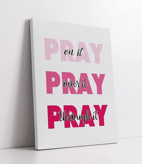 Pray On It Quotes, Quotes Painting Ideas, Canvas Paintings With Quotes, Cute Room Painting Ideas Canvas, Frame Quotes On Wall, Diy Christian Canvas Art, Acrylic Painting Quotes On Canvas, Drawing Ideas For Wall Decor, Quotes Painting On Canvas