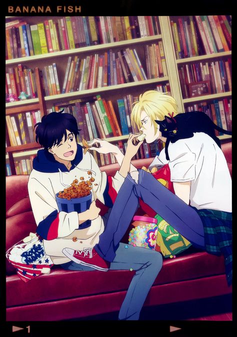 Sus Stuff, Eiji X Ash, Anime Banana Fish, Banana Fish Ash, Desenhos Love, Ash And Eiji, Ash Eiji, Ash X Eiji, Shojo Anime