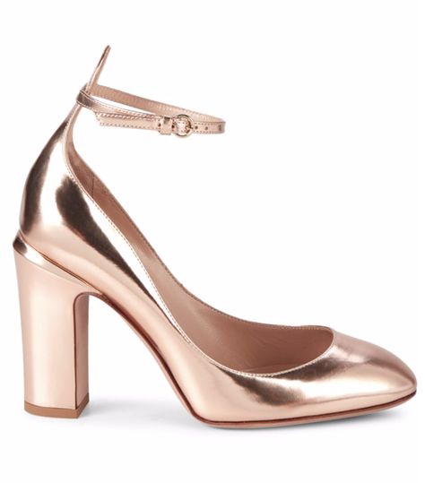 Valentino Tango Block Heel Leather Pumps Rose Gold Shoes Wedding, Rose Gold Shoes Heels, Gold Shoes Wedding, Valentino Tango, Gold Pumps Heels, Rose Gold Wedding Shoes, Rose Gold Pumps, Gold Wedding Shoes, Rose Gold Shoes