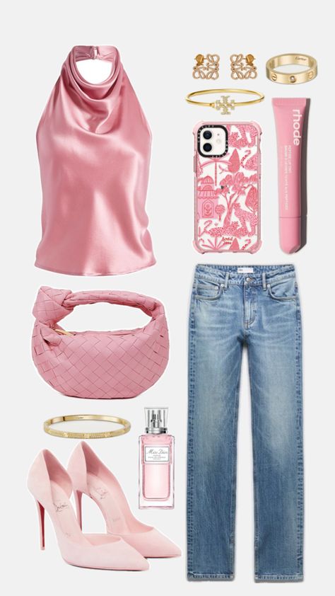 Date Night Outfit Ideas, Night Outfit Ideas, Stylish Outfit, Mode Inspo, Pink Outfit, Girly Outfits, Casual Style Outfits, Lookbook Outfits, Polyvore Outfits