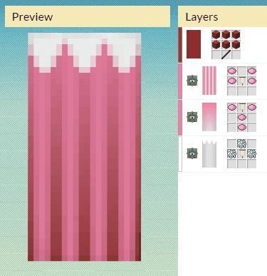 Curtains Minecraft, Minecraft Curtains, Pink Minecraft, Case Minecraft, Minecraft Decoration, Mc Builds, Minecraft Banner, Rumah Minecraft Sederhana, Minecraft Mansion