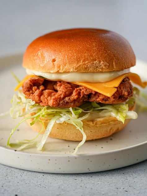 This delicious buttermilk fried chicken burger is quick and easy to make and costs less than $5 per serving. Wholesome ingredients made tasty.