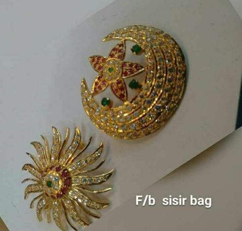 Surya Vanka Chandra Vanka, Chandra Vanka Surya Vanka, Surya Vanka Chandra Vanka Gold, Surya Chandrulu Gold, Suryavanka Chandravanka Gold, Surya Chandra Pins In Gold Designs, Molagolusu Gold Designs, Suryudu Chandrudu Gold Designs, Diamond Pendants Designs