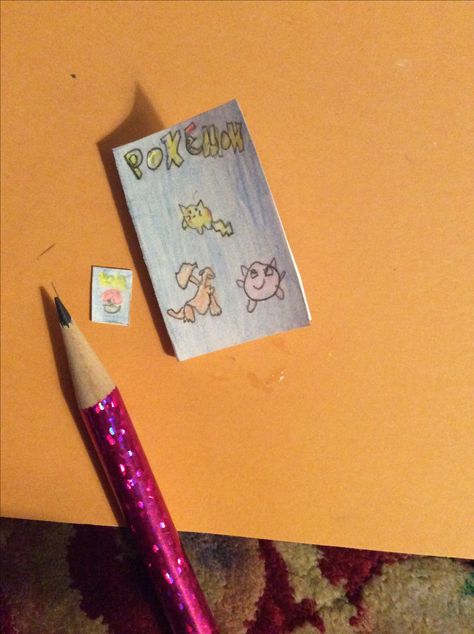 These are diy mini Pokémon cards and a card binder as well!! Pokemon Cards, Pokemon, Pencil, Pokémon