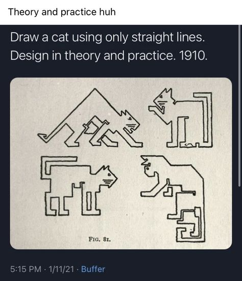 Angular Drawing Style, Art With Straight Lines, Straight Line Art, Straight Line Drawing, Draw A Cat, Lines Design, Ur Mom, Magnum Opus, Block Art