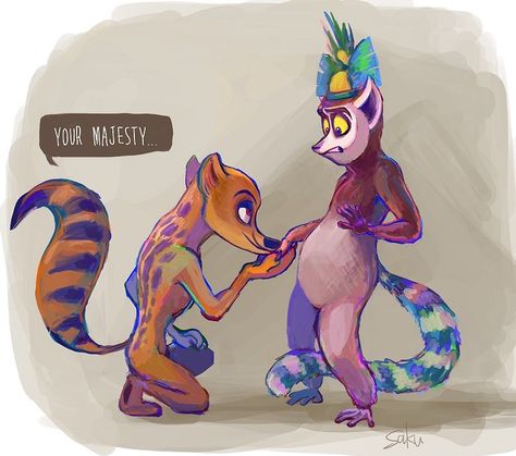 All Hail King Julien Fan Art, King Julien X Maurice, King Julien Fanart, King Magnifico Fanart, King Julian Madagascar, Julian Madagascar, Madagascar Fanart, Penguin Of Madagascar, All Hail King Julien