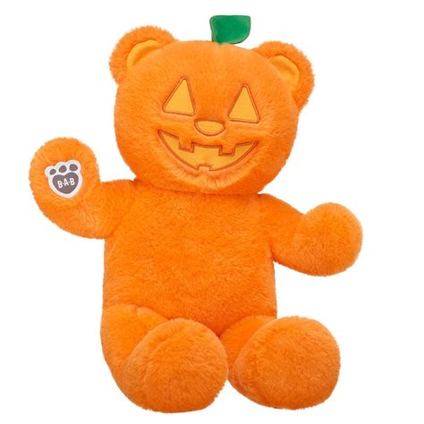 Pumpkin Glow Teddy Bear | Build-A-Bear Build A Bear Halloween, Neon Pumpkin, Halloween Teddy Bear, Glow Halloween, Cardboard Shipping Boxes, Bear Halloween, Pumpkin Gift, Birthday Keepsakes, Fairy Friends