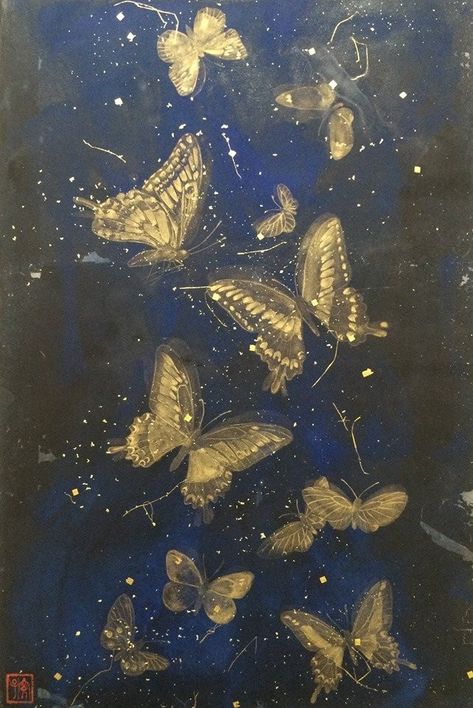 Hiroko Otake, Guildhall Art Gallery, Art In The City, Cinema Rooms, Arte Monster High, London Guide, Soyut Sanat Tabloları, City Of London, Butterfly Painting