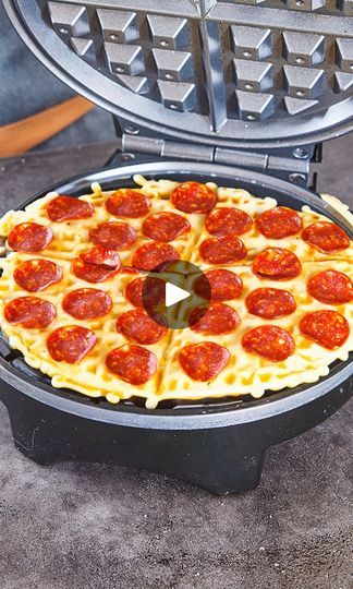 2.6K views · 101 reactions | Making Pizza In A Waffle Maker! | Making Pizza In A Waffle Maker! | By Eitan Bernath | Facebook Waffle Maker Pizza, Pizza Waffles, Pepperoni Chips, Waffle Pizza, Chaffle Recipes, Waffle Iron Recipes, Waffle Maker Recipes, Calzone Pizza, Making Pizza