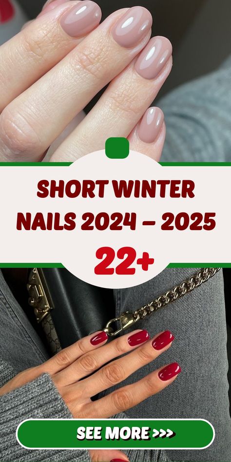 Discover the ultimate inspiration for your winter nail look with our curated Short Winter Nails 2024-2025 collection. Stay ahead of the trends with the latest and most chic nail designs to elevate your manicure game. From minimalist sophistication to daring winter patterns, find the perfect styles to complement your winter aesthetic. Embrace the season with our short winter nails and make a statement with your fingertips as the focal point of your ensemble. Upgrade your nail game this winter sea Short Nails Inspiration Winter 2024, Short Nails Designs 2024, Nails Winter 2025 Trends, Minimalist Winter Nails Short, Gel Short Nails Ideas Classy, Short Nails 2024 Winter, Winter 2024 Nails Trends, Winter Nail Designs For Short Nails, Trending Gel Nails 2024