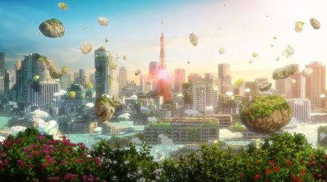 Hibiki and Uta Bubble Anime, Bubble World, Cute Headers For Twitter, Anime City, Bubbles Wallpaper, World Movies, Desktop Wallpaper Art, Movie Wallpapers, Cool Wallpapers Art