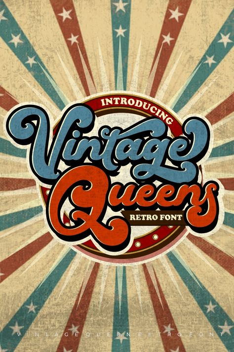 Groovy Branding, Bold Cursive Font, Graphic Design Retro, Bold Script Font, Font Lettering, Retro Graphic Design, Script Typeface, Classic Music, Vintage Font