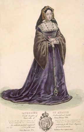 A colored drawing of Katherine of Aragon. Kathryn Of Aragon, Kathryn Howard, Katherine 1864, Katherine Of Aragon Portraits, Catherine Howard, Katherine In 1864, Tudor England, Katherine Howard, Colour Drawing