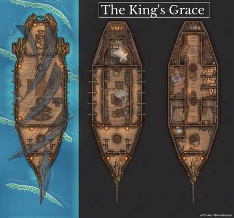 Dnd Ship Battle Map, Ship Map, Building Map, Navi A Vela, Dnd World Map, Map Pictures, Fantasy World Map, Rpg Map, Lodz