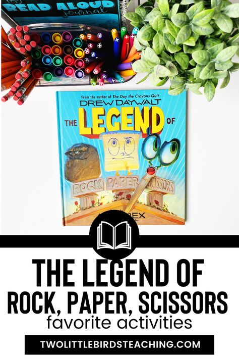 Activities to accompany the book, "The Legend of Rock Paper Scissors" Rock Paper Scissors Activities, Legend Of Rock Paper Scissors Activities, The Legend Of Rock Paper Scissors, Rock Paper Scissors Book, Scissors Art, Read Aloud Activities, Reading Aloud, Problem Solving Strategies, Rhyming Activities